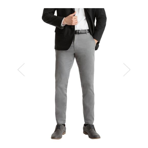 Birddog Stephen Jobs STRETCH KHAKIS Graphite Gray with liner 34 waist‎ 32 length